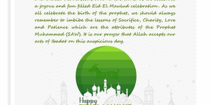 Eid Greetings: 'Eid-El-Maulud' October 19 2021